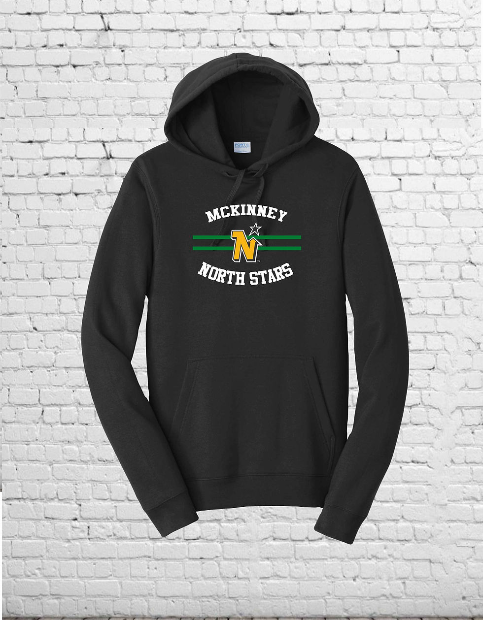 Thumbnail: UNISEX - BLACK FLEECE PULLOVER  HOODIE