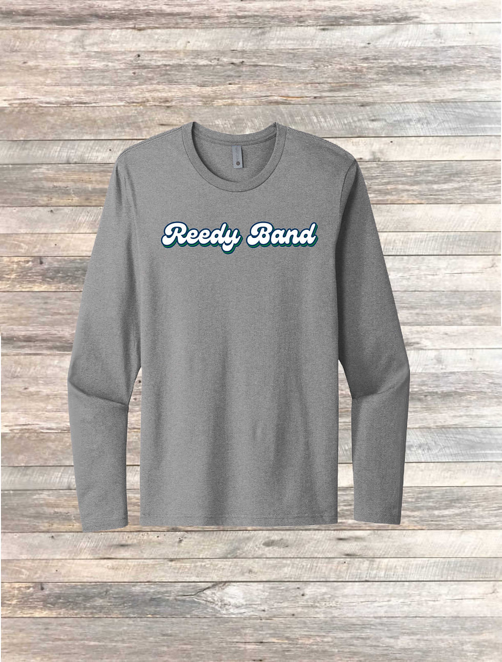 Thumbnail: UNISEX GREY RING SPUN LONG SLEEVE TEE