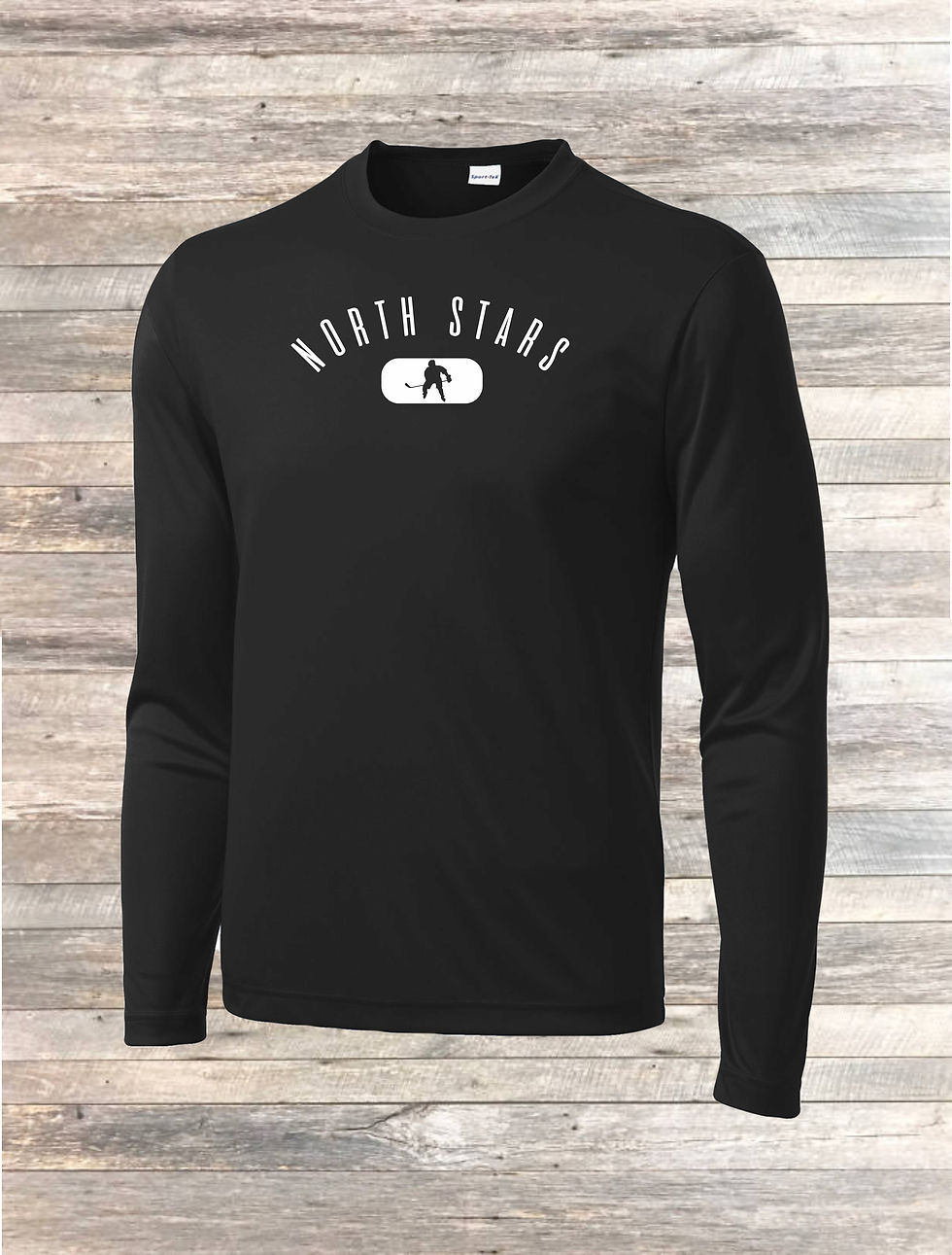 Thumbnail: UNISEX BLACK DRI FIT SPORT TEK LONG SLEEVE TEE