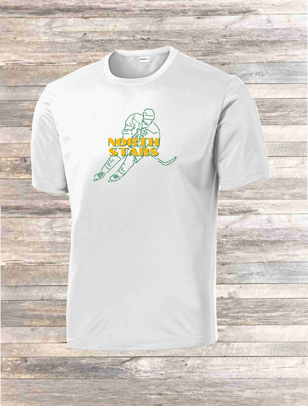 Thumbnail: UNISEX WHITE DRI FIT SPORT TEK SHORT SLEEVE TEE