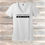 Thumbnail: LADIES  WHITE V-NECK TEE