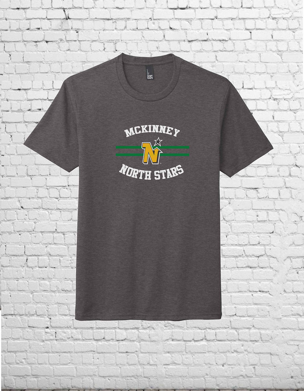 Thumbnail: UNISEX - CHARCOAL HEATHER TRI BLEND T SHIRT