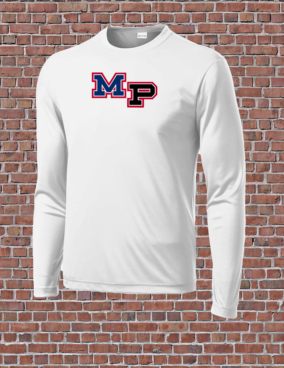Thumbnail: UNISEX WHITE DRI FIT SPORT TEK LONG SLEEVE TEE