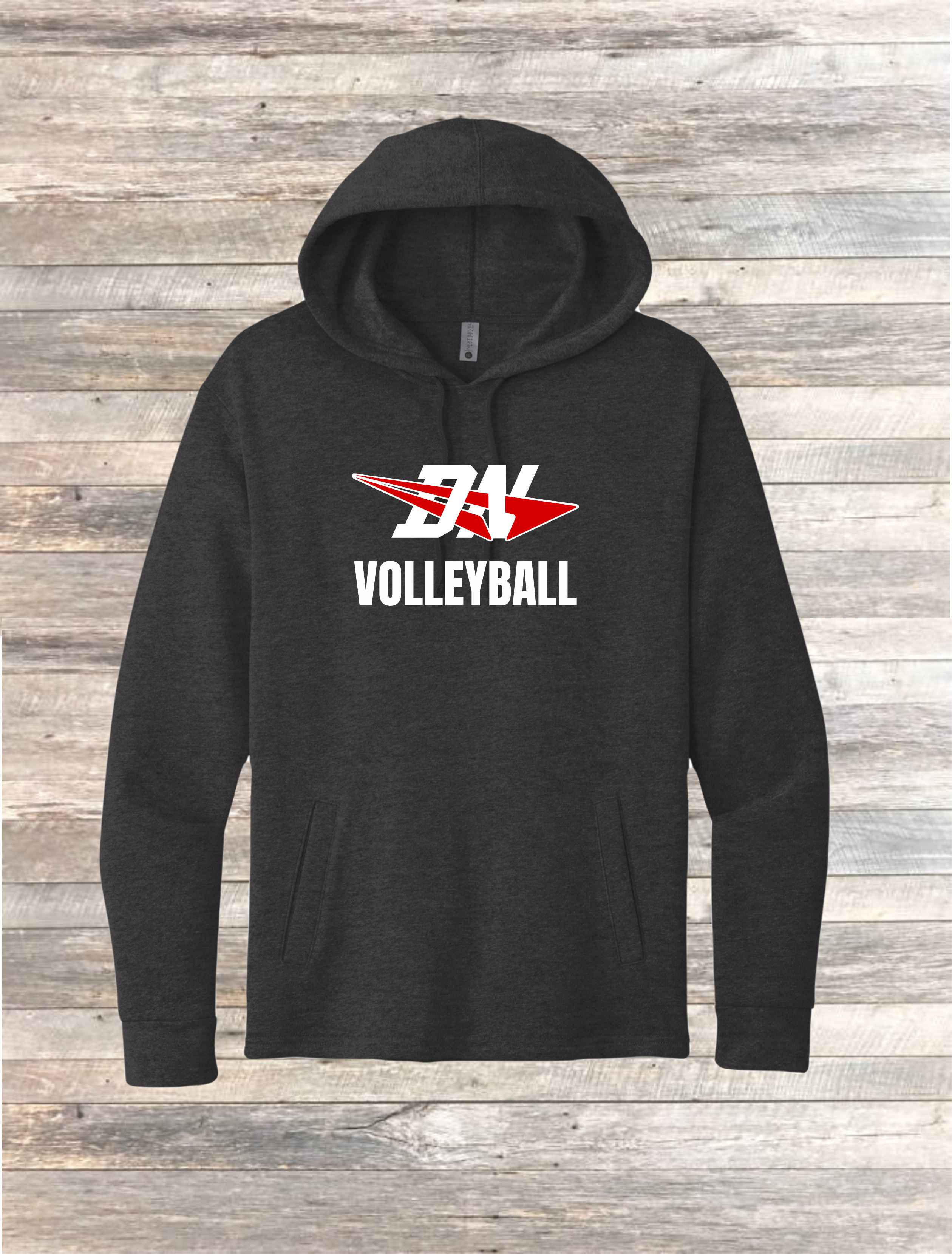 UNISEX - HEATHER BLACK MALIBU PULLOVER HOODIE