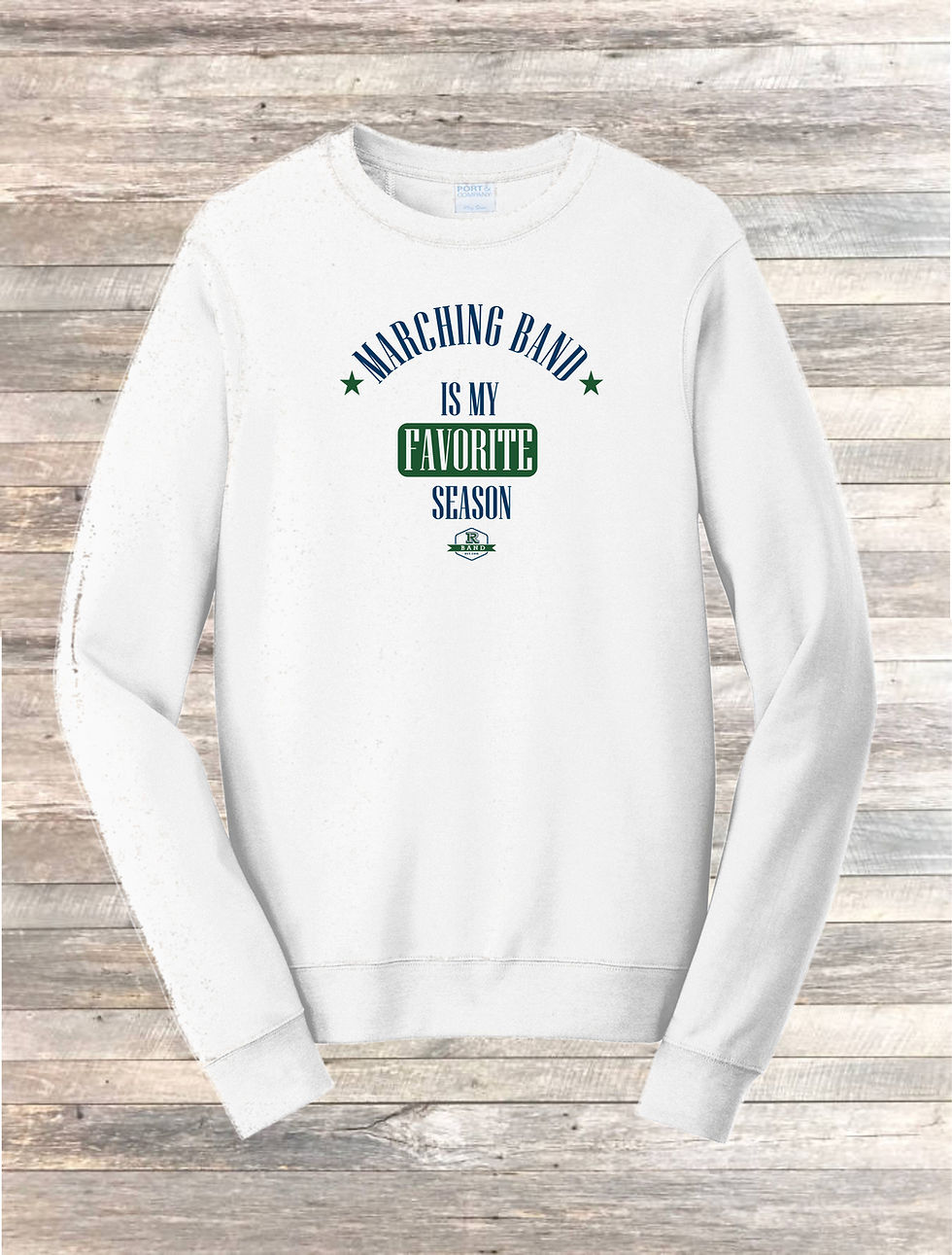 Thumbnail: UNISEX - WHITE CREWNECK SWEATSHIRT