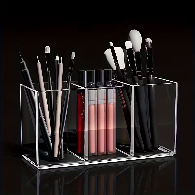 Miniatura: Makeup Brush Storage Box Makeup Brush Holder Organizer Clear Cosmetic Brushes