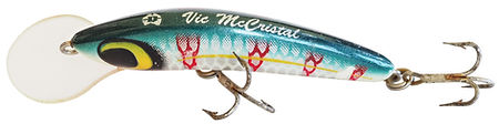 In honour of renowned Australia outdoor writer, Vic McCristal (1928—2015), thi Predatek lure colourschem is named 'McSea'. Vic designed the scheme and Predatek started producing it in the 1990s.