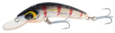 A Predatek W90 Woomera fising lure in Jabiru (JB) colours