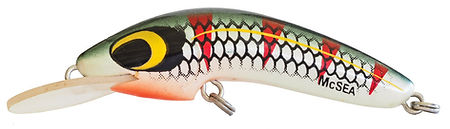In honour of renowned Australia outdoor writer, Vic McCristal (1928—2015), thi Predatek lure colourschem is named 'McSea'. Vic designed the scheme and Predatek started producing it in the 1990s.