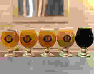 Enjoy a flight at Channel Marker Brewing.