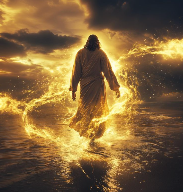 Jesus walking on waterr