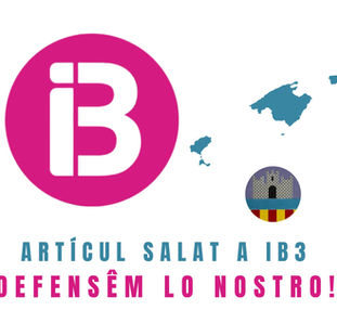 ARTÍCUL SALAT A IB3,  DEFENSÊM LO NOSTRO!!  