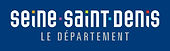 logo seine-saint-denis-93 fond bleu