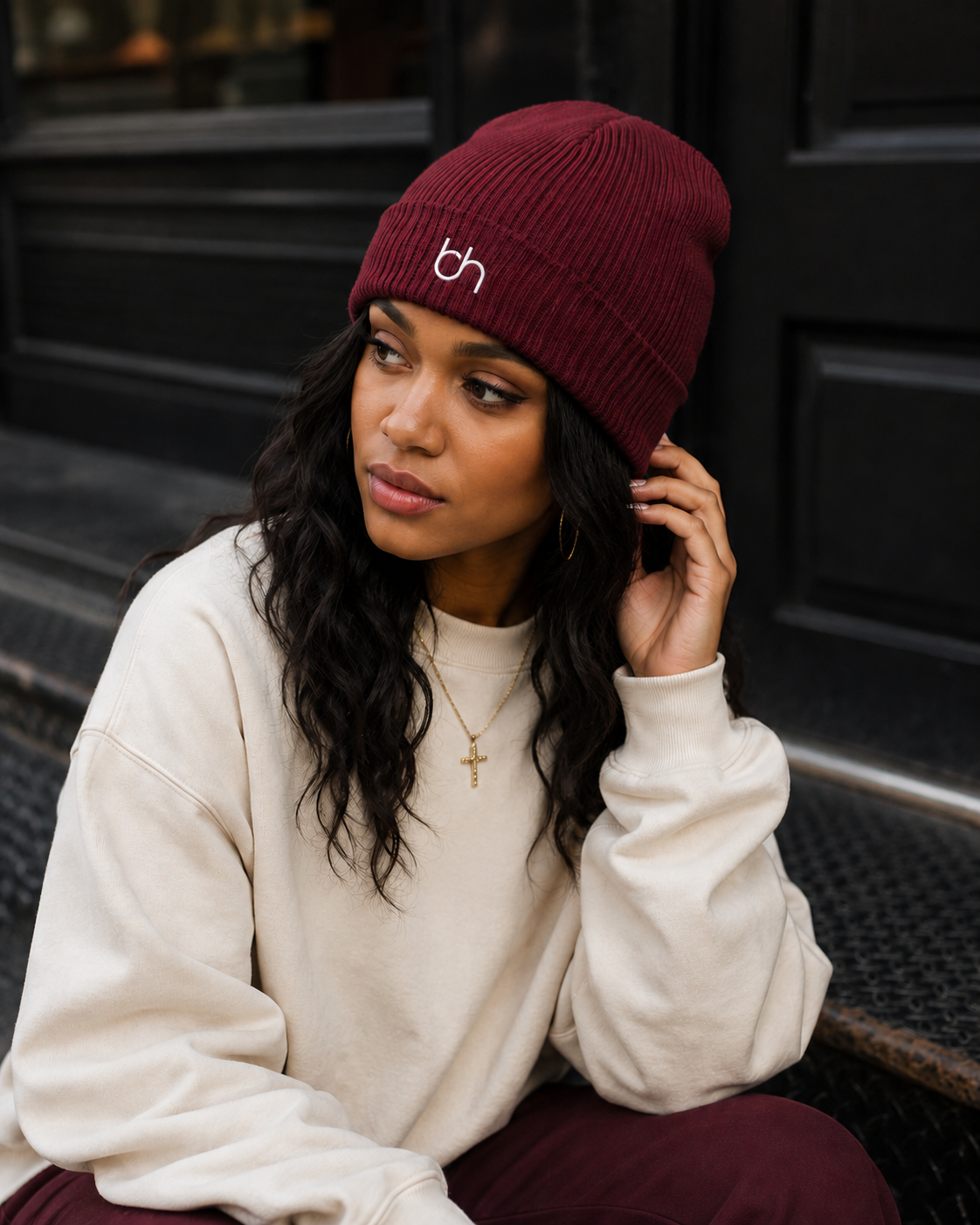 B.HER logo Beanie