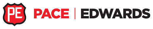Pace Edwards logo, a truck accessory brand