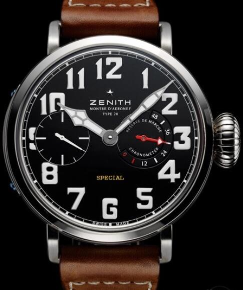 Zenith Pilot Montre d'Aéronef Type 20 95.2420.5011/21.C723 Titanium - Calfskin Leather Strap content media