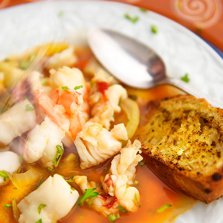 MEDITERRANEAN-STYLE WALLEYE SOUP