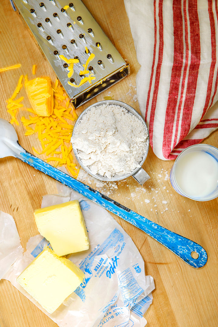 Some ingredients for biscuits.©Krissie Mason