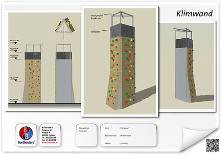 Grafisch ontwerp klimwand