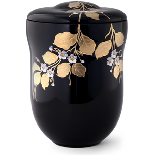 Elegant urne i glass, for urneveggen i Fyllingsdalen.
