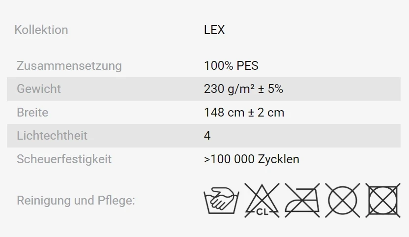 Pflegehinweis
