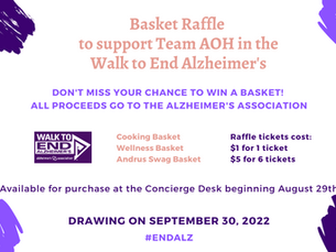Support the AOH Team in the Fight Against Alzheimer's