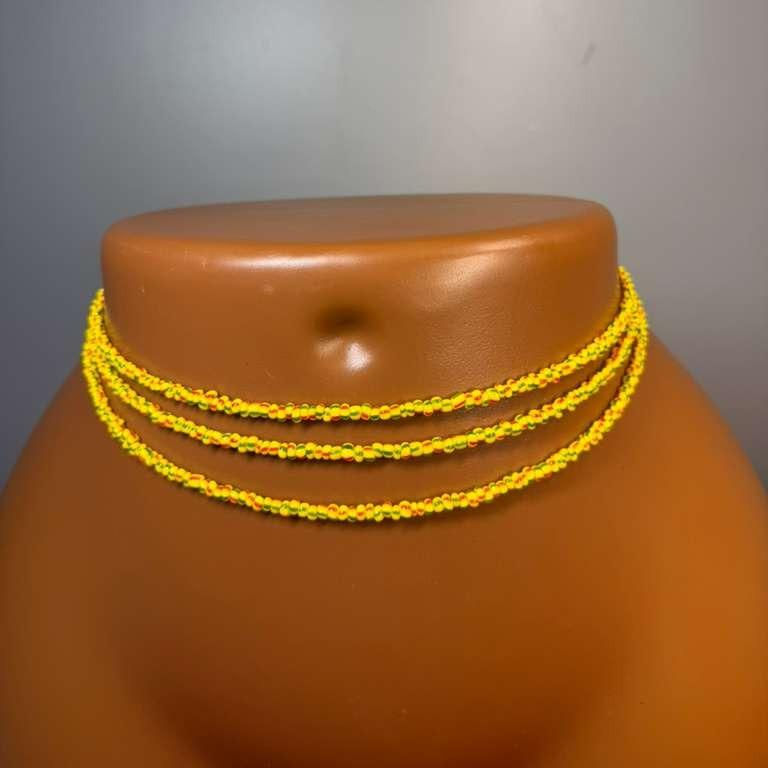 Thumbnail: 3 Strands Adinkra Traditional Waist Beads 45" & 60" for $28.99 & $29.99