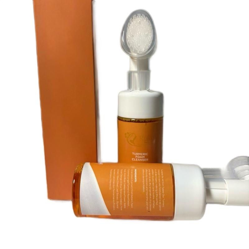 Thumbnail: Ruru Beauty Turmeric Foam Face Cleaner with Brush