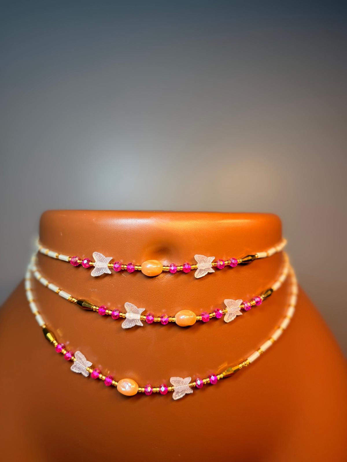 Auntie Ama’s Champagne Glow Crystal Waist Beads