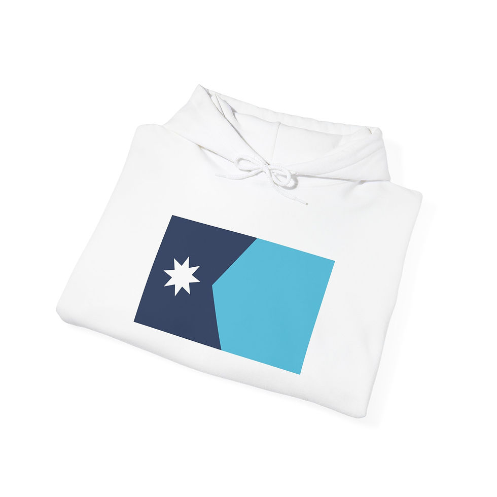 Thumbnail: MN State Flag Hoodie - White