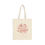 Thumbnail: library cotton canvas tote bag with red design