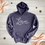 Thumbnail: Love Line Art Cozy Hoodie - Heather Sport Navy