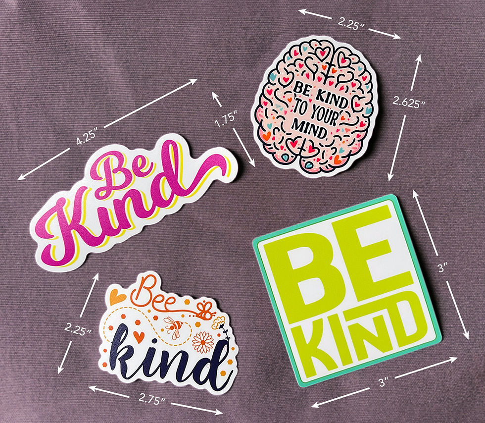 Thumbnail: Be Kind Kindness Vinyl Sticker Pack