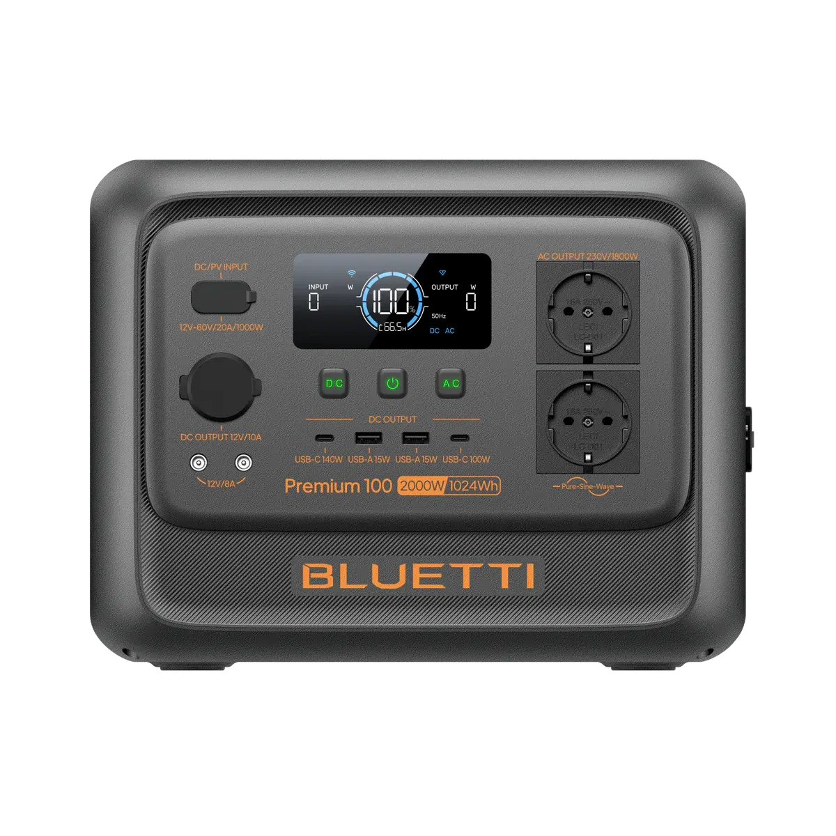 BLUETTI Premium 100 V2 Estación de energía portátil | 2.000 W 1.024 Wh