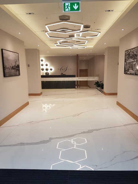 Porcelain floor tiles