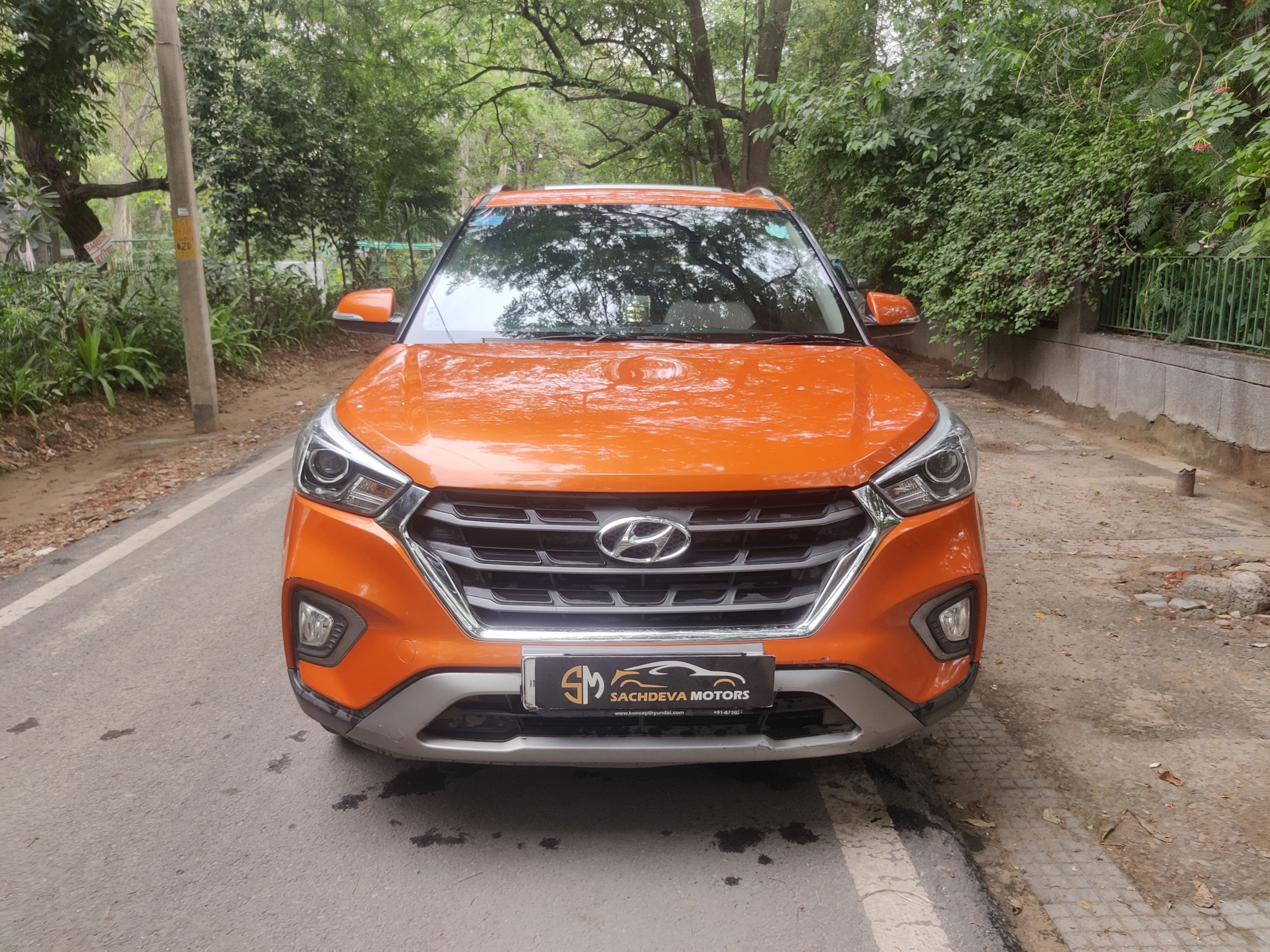 Hyundai Creta SX Auto (2019-2020) Front View | Certified Used Cars in Delhi, India | Sachdeva Motors