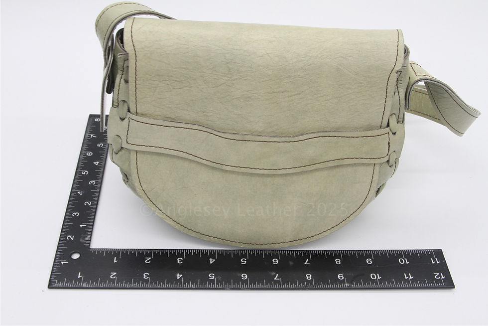 Thumbnail: 'Abigail' Cross Body Bag  Crackle Light Olive Green