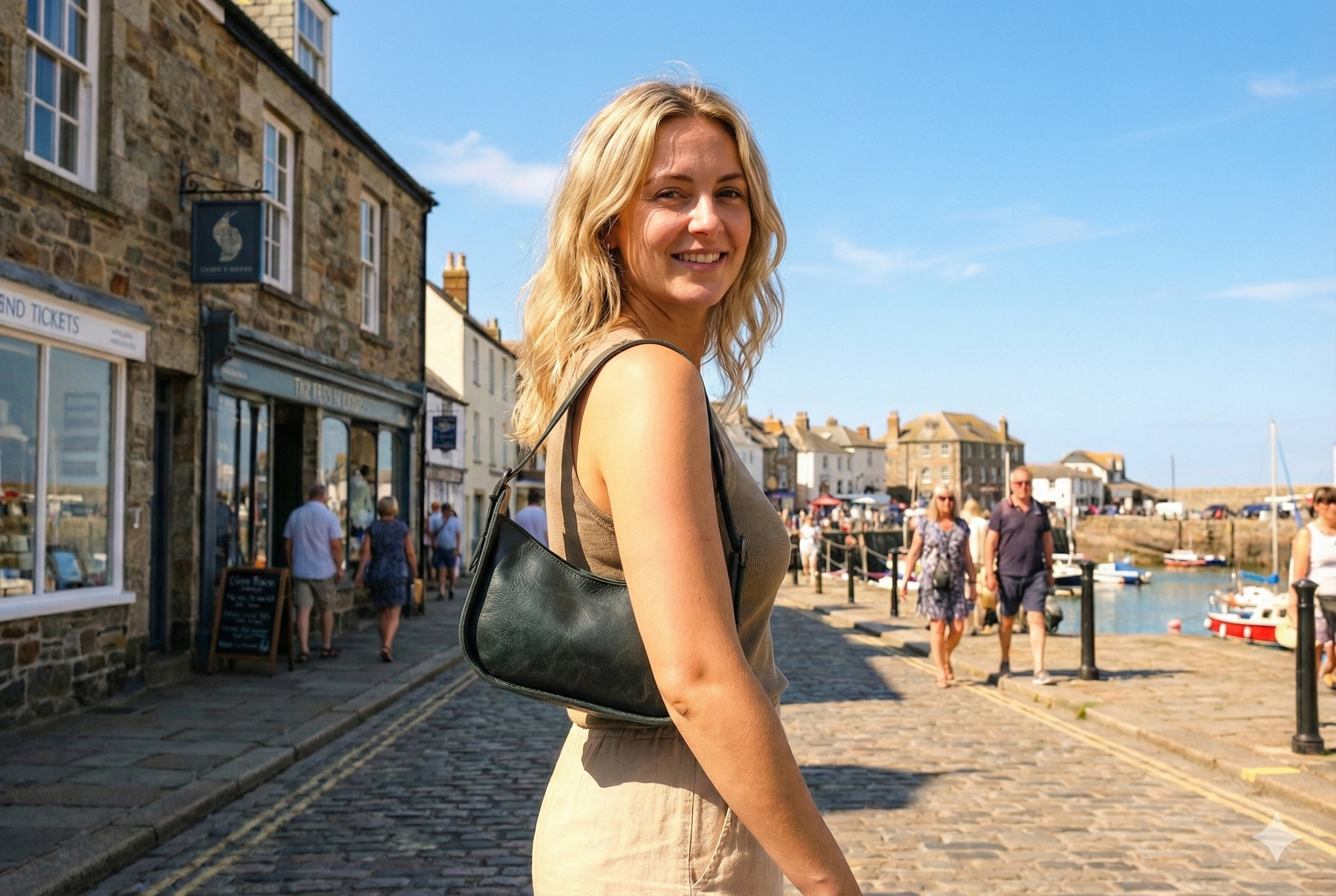 Gabriella 'Bottle Green' Shoulder Bag