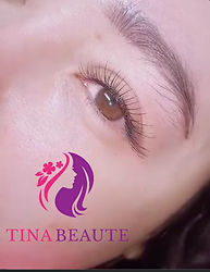 Résultat final Extension de cils cil à cil simple chez Tina Beauté à Mulhouse