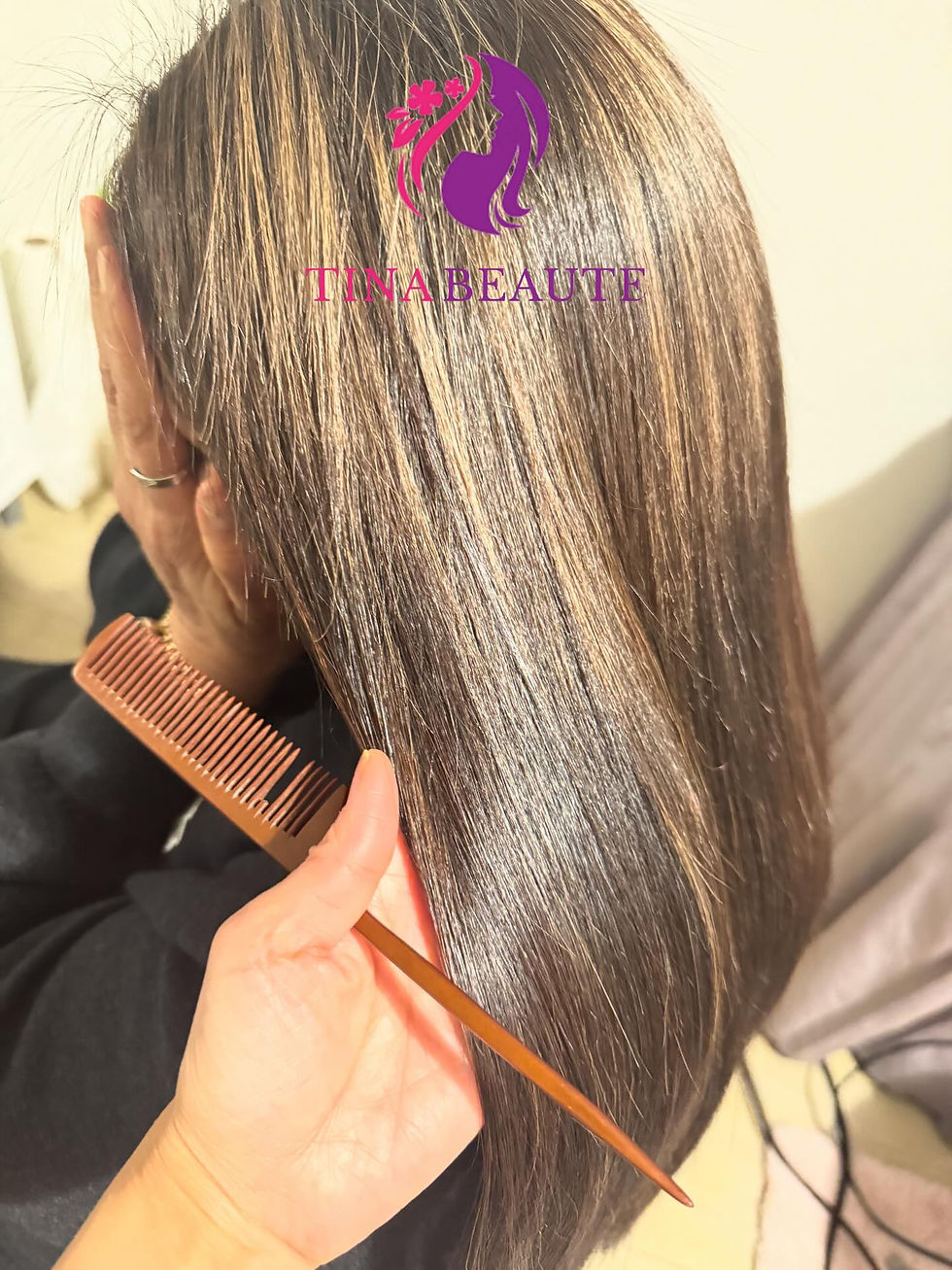 lissage japonais en cours chez tina beauté à mulhouse