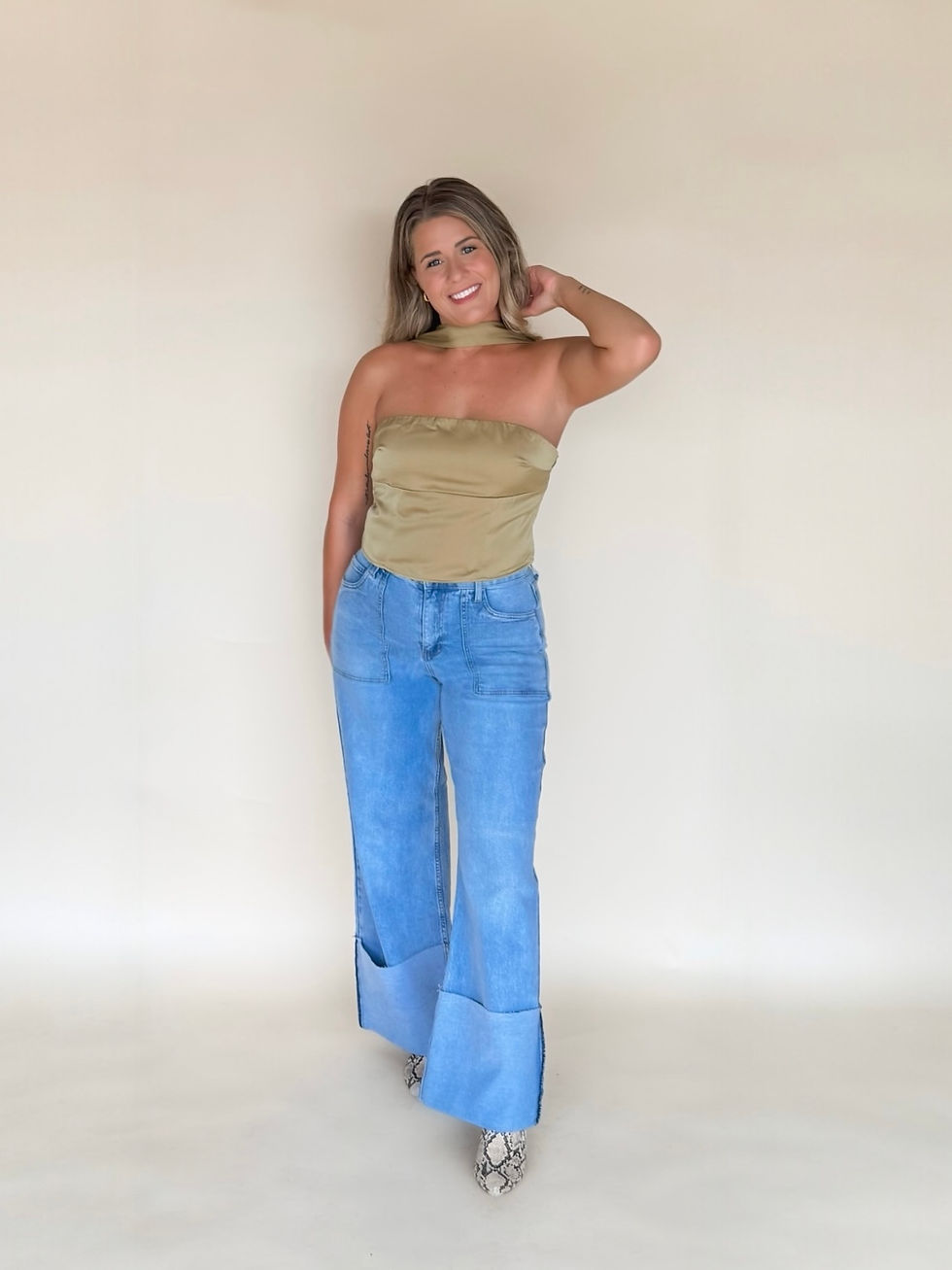 Thumbnail: Saige Satin Top 