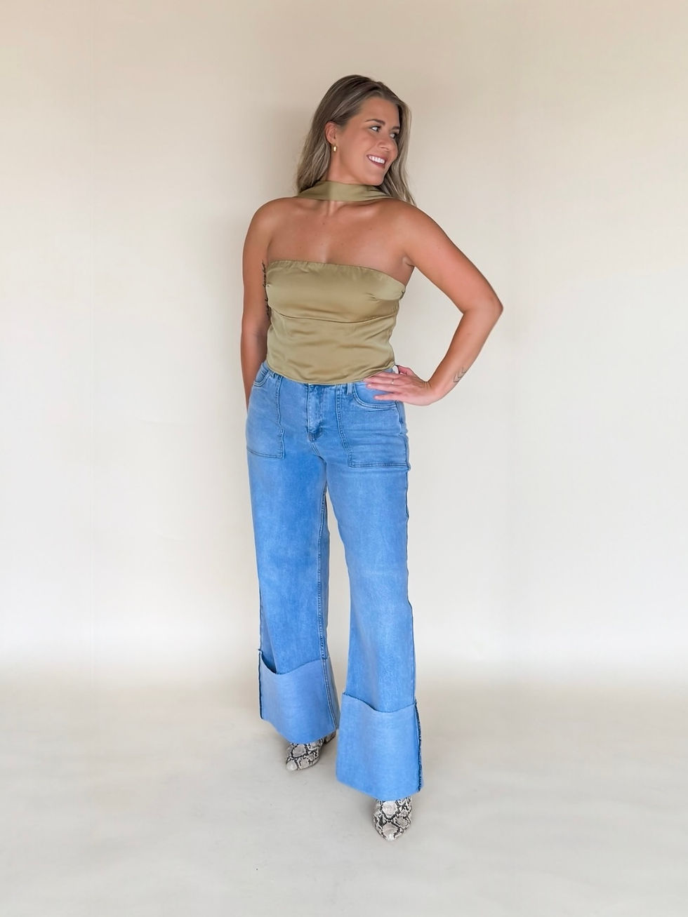 Thumbnail: Saige Satin Top 
