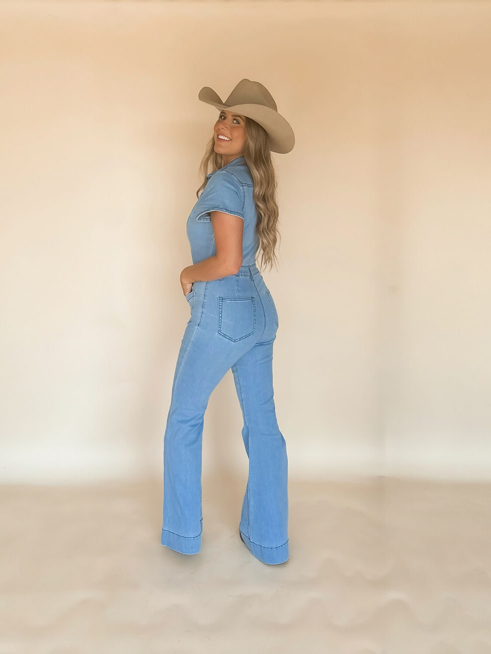 Thumbnail: Dolly Denim Jumpsuit