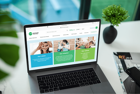 CHS Community Pharmacy branding vision,