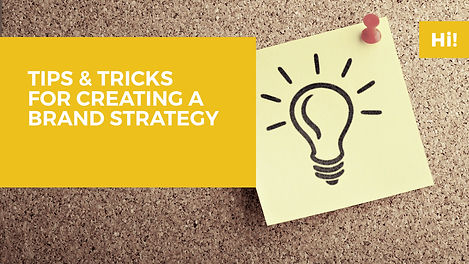 Lecture Tips & tricks for creating a brand strategy
