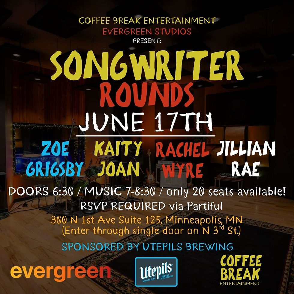 Evergreen Songwriter Rounds June 17th