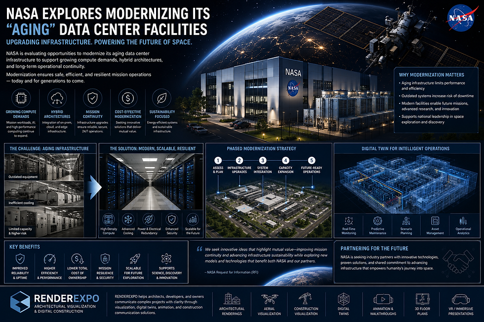 Data Center Modernization: How Visualization and Digital Construction Support Aging Facility Upgrades