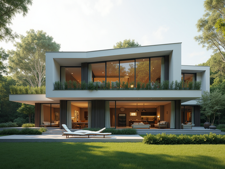 3D Rendering of a Modern House