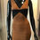 Thumbnail: Women's Brown & Black Bandage Dress 1 left in stock!