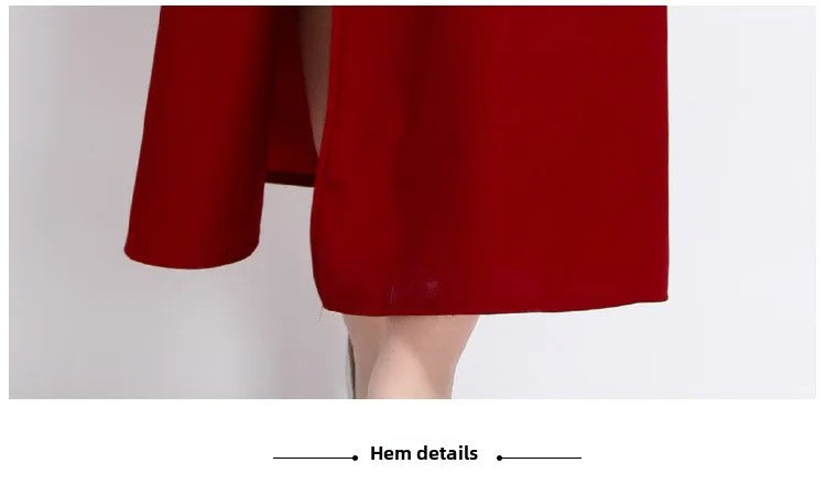 Thumbnail: Red Wedding Dress Women's Style New Bridal Party Evening Gown Sleeveless One Sho
